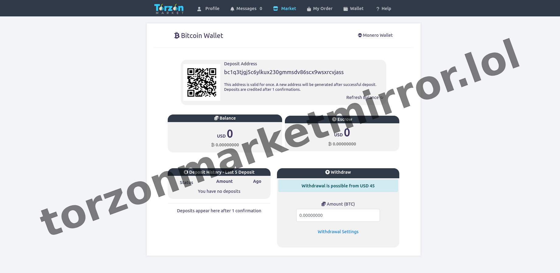 Main Market Dashboard